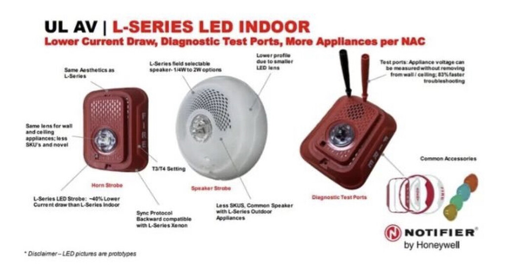 thumbnail image 2 of System Sensor P2WLED L-Series – LED 2-Wire Horn Strobe (Brand New) 2 of 3
